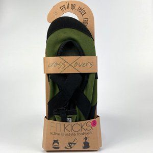 FITKICKS® Women Small (5.5-6.5) Crossovers Footwear, Green NWT!